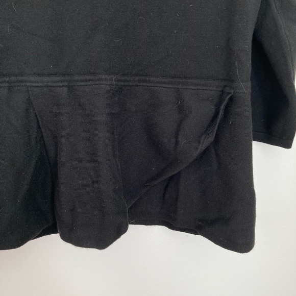 White House Black Market wrap around Style black sweater - Picture 5 of 8